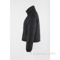 Cappotto nero imbottito corto